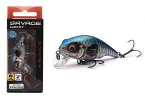 717 - SAVAGE GEAR WOBLER 3D GOBY CRANK SR - BLUE SILVER
