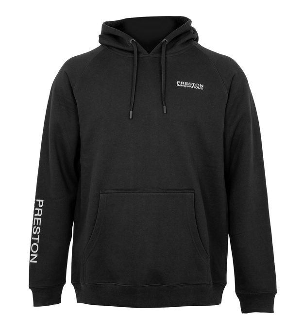 BLUZA Z KAPTUREM PRESTON BLACK FRENCH TERRY