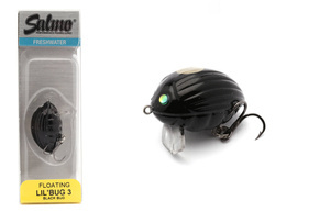 QBG015 - SALMO WOBLER LIL'BUG FLOATING 2cm- BLACK BUG