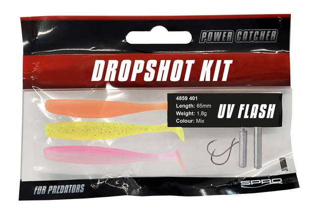 ZESTAW SPRO POWERCATCHER DROPSHOT - UV FLASH