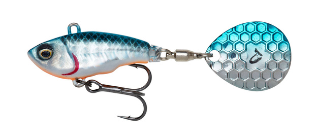 PRZYNĘTA SAVAGE GEAR FAT TAIL SPIN - BLUE SILVER