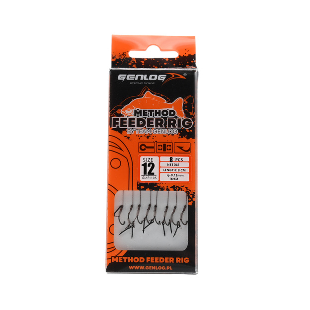 PRZYPONY GENLOG METHOD FEEDER RIG NEEDLE 12/10cm