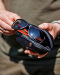 OKULARY POLARYZACYJNE FOX WRAPS WRAPS BLACK/ORANGE - GREY LENS