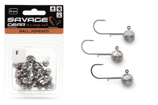 GŁÓWKI JIGGOWE SAVAGE GEAR BALL 4-25szt