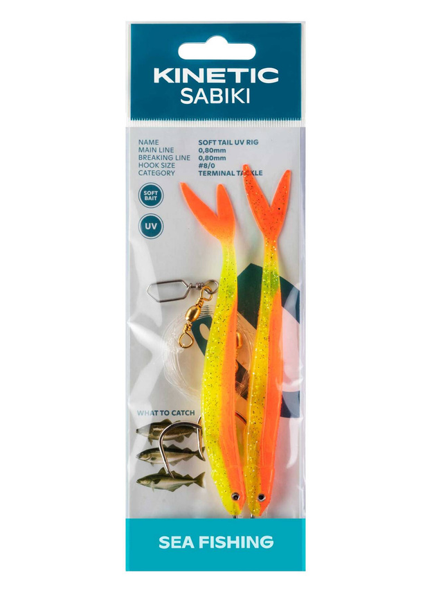 PRZYWIESZKA MORSKA KINETIC SABIKI SOFT TAIL UV