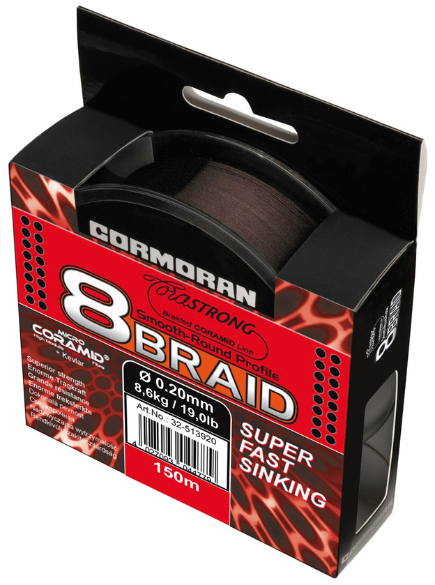 PLECIONKA CORMORAN CORASTRONG 8-BRAID 0,20mm/150m