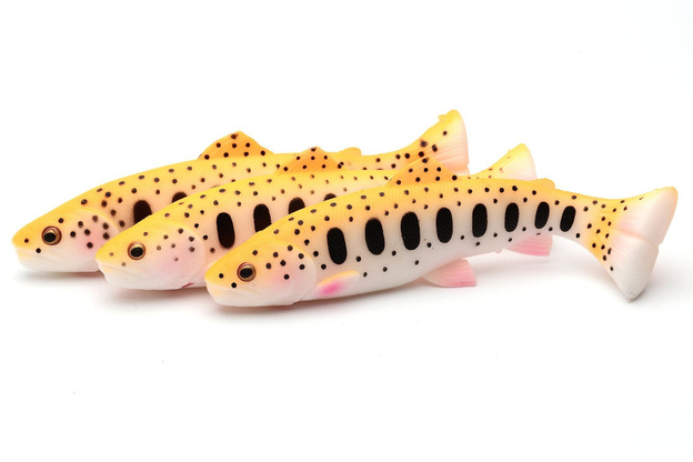 GUMA SAVAGE GEAR 3D CRAFT TROUT PULSETAIL - GOLDEN ALBINO