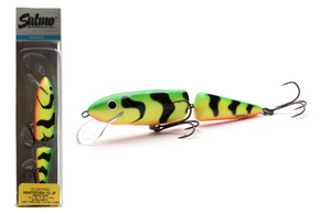 WOBLER SALMO WHITE JOINTED FISH FLOATING 13cm - GREEN TIGER