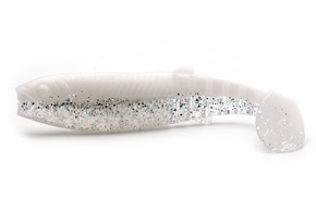 GUMA SAVAGE GEAR CANNIBAL SHAD - WHITE FLASH UV