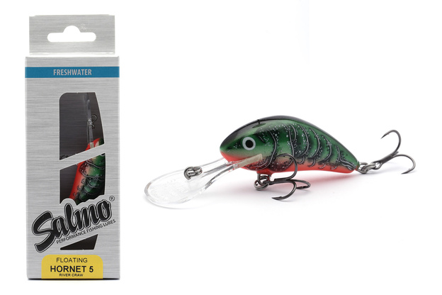 UNIKATOWY WOBLER SALMO HORNET FLOATING 5,0cm - RIVER CRAW