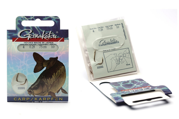 HAK Z PRZYPONEM CARP LS-3320 10-0,22 mm - GAMAKATSU