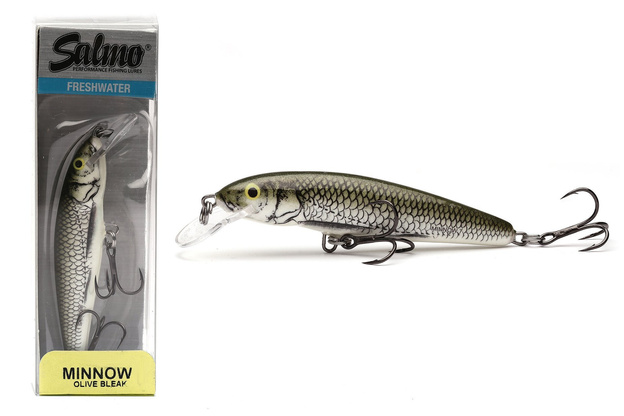 WOBLER SALMO MINNOW FLOATING 5cm - OLIVE BLEAK