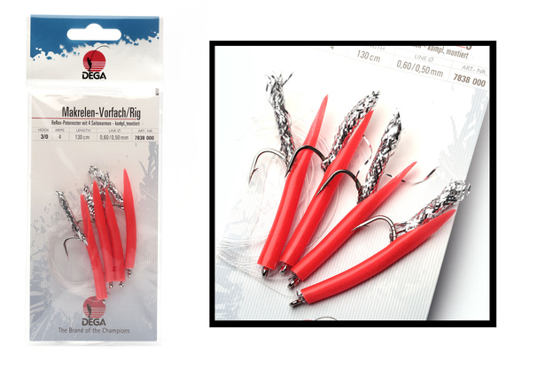 PRZYWIESZKA DEGA NA MAKRELE 4 HAKI 3/0