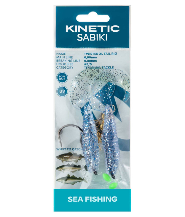 PRZYWIESZKA MORSKA KINETIC SABIKI TWISTER XL TAIL