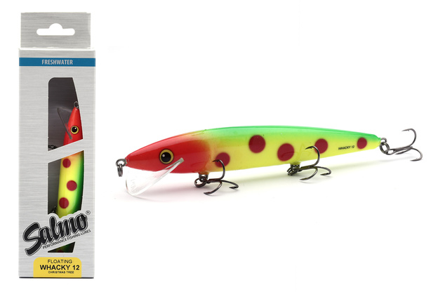 UNIKATOWY WOBLER SALMO WHACKY FLOATING 12cm/14g - CHRISTMAS TREE