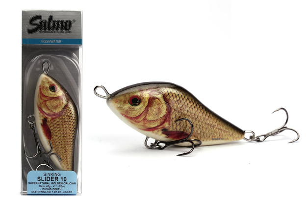 WOBLER SALMO SLIDER SINKING 12cm - SN GOLDEN CRUCIAN