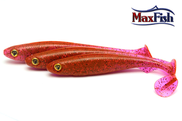 NSL1 - FOX RAGE GUMA SLICK SHAD - RASPBERRY UV