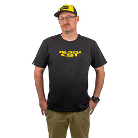 T-SHIRT BLACK CAT LOGO BLACK