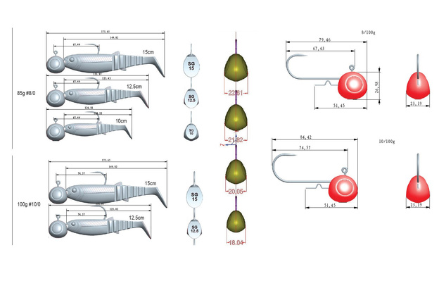 GŁÓWKA JIGOWA SAVAGE GEAR Z GRZECHOTKĄ 8/0-50g