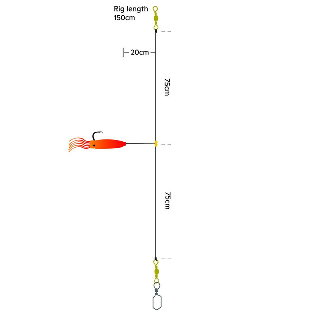 PRZYWIESZKA MORSKA KINETIC SABIKI BIGFISH TEASER 8/0