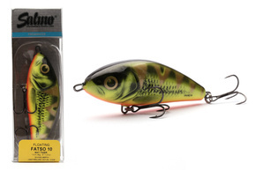 QFA072 - SALMO WOBLER FATSO FLOATING 10cm - MAT TIGER