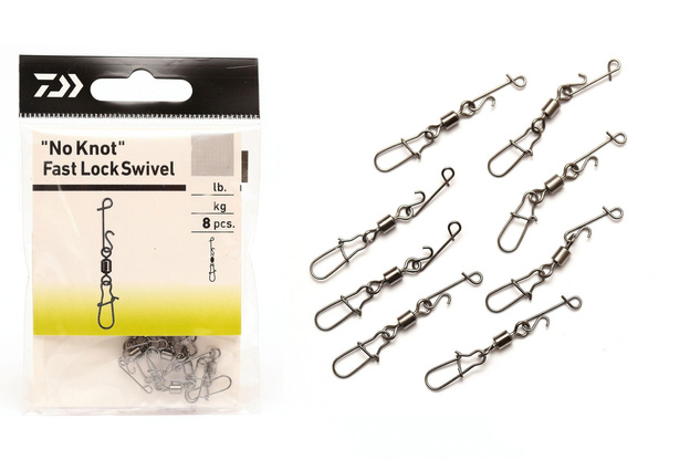 AGRAFKI BEZWĘZŁOWE Z KRĘTLIKIEM DAIWA L/12kg