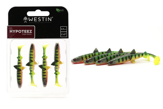 GUMY WESTIN HYPOTEEZ 6,5cm/4szt - TIGER PERCH