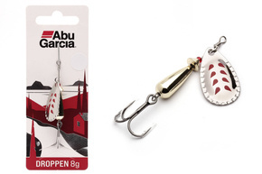 OBROTÓWKA ABU GARCIA DROPPEN - LF SILVER / RED MARKS