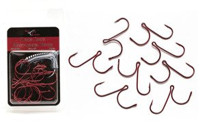 HAKI DROP SHOT IRON CLAW BAITPUSHER RED 2/0-8szt