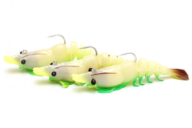 WESTIN SALTY THE SHRIMP RNR - GLOWING SHRIMP 10cm/1szt