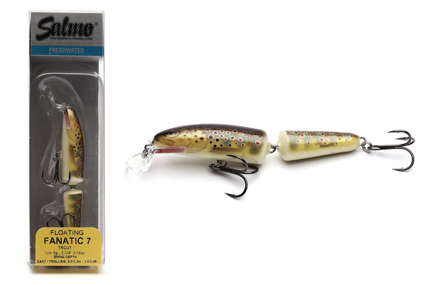 WOBLER SALMO FANATIC F 7cm - TROUT