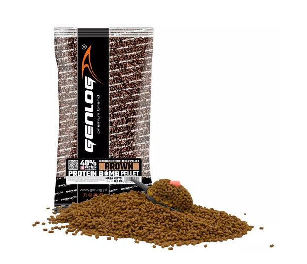 PELLET GENLOG PROTEIN BOMB - BROWN 2mm/800g