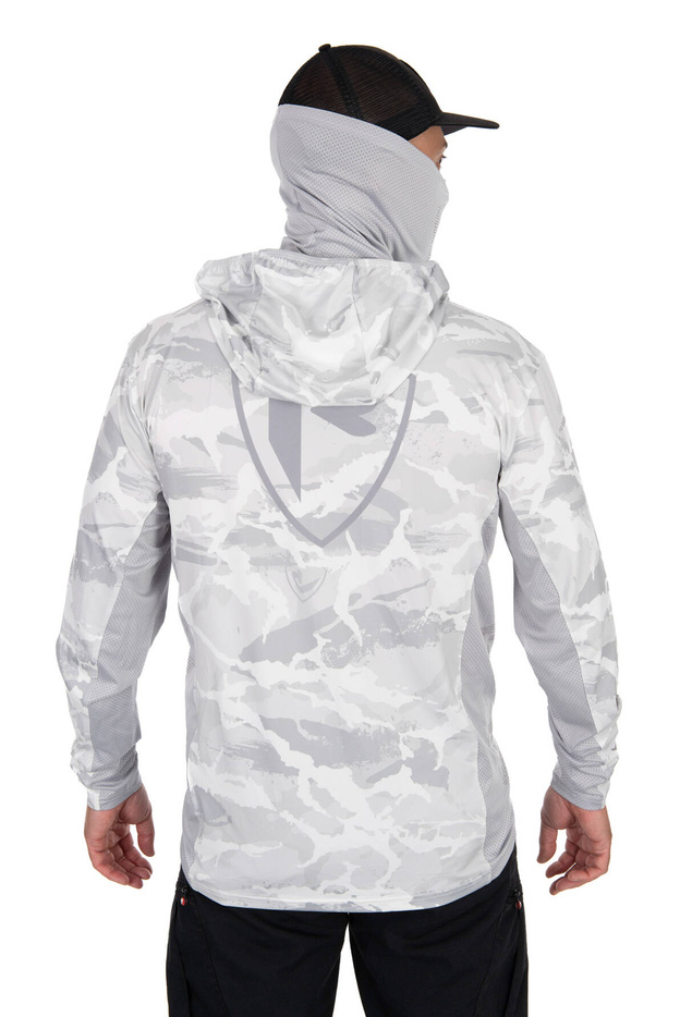 KOSZULKA Z DŁUGIM RĘKAWEM FOX UV HOOED LIGHT CAMO TOP