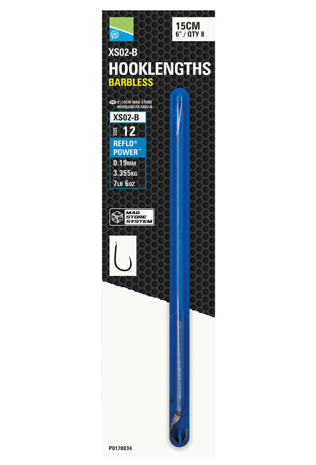 ZESTAW PRZYPONÓW PRESTON XS02-B MAG STORE 15cm/12/0,19mm