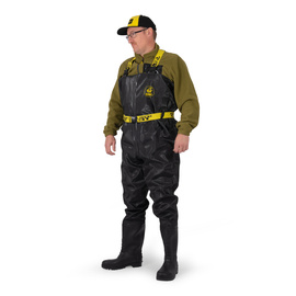 SPODNIOBUTY PVC BLACK CAT BOOTED WADERS