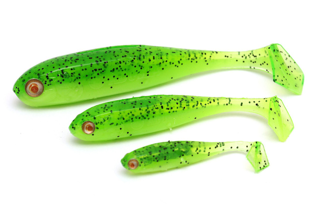 GUMA ADUSTA PENTA SHAD - GREEN CHART SEED SHINER