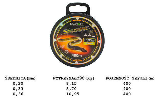 ŻYŁKA SANGER SPECIALIST EEL 400m