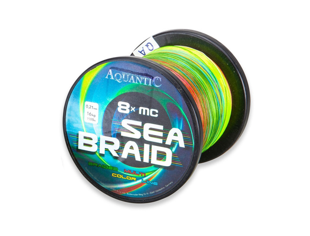 PLECIONKA AQUANTIC SEA BRAID 8X MC 0,21mm NA METRY