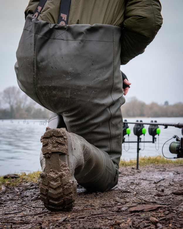 SPODNIOBUTY FOX KHAKI HD WADERS