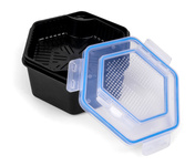 PUDEŁKO NA PRZYNĘTY ZEBCO SECURE-LOCK BAIT BOX + SITO 2,0l