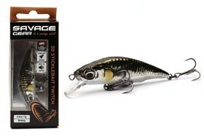 WOBLERSAVAGE GEAR 3D STICKLEBAIT TWITCH - AYU GREEN SILVER