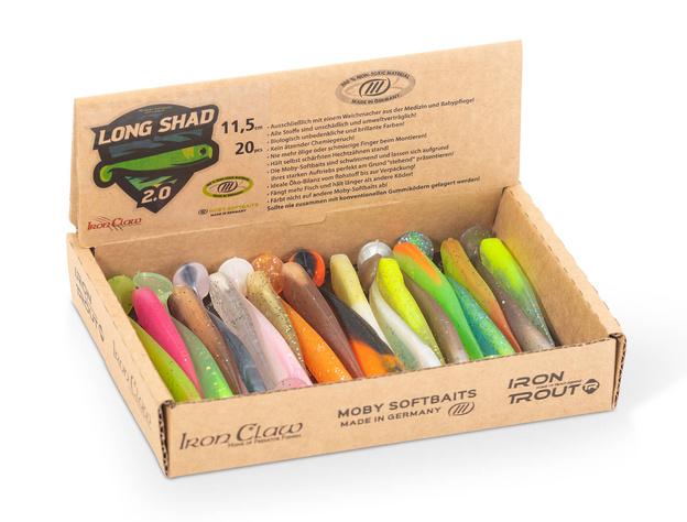ZESTAW GUM NON TOXIC LONG SHAD 2.0 - 11,5cm  - SANGER 