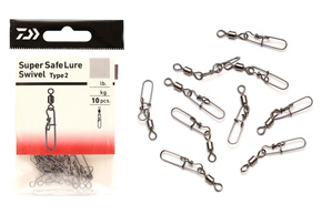 AGRAFKI Z KRĘTLIKIEM DAIWA SUPER SAFE II 1/0-55kg