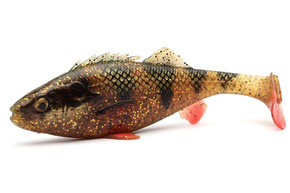 GUMA 4D PERCH SHAD - MOTOROIL UV 1szt - SAVAGE GEAR