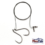 PRZYPON WOLFRAMOWY Z HAKIEM PWSH40/9KG SPINWAL 40/9KG