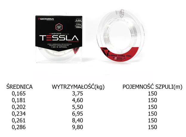ŻYŁKA GERMINA TESSLA DISTANCE 150m
