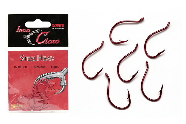HAKI IRON CLAW STEELHEAD 3/0-6szt