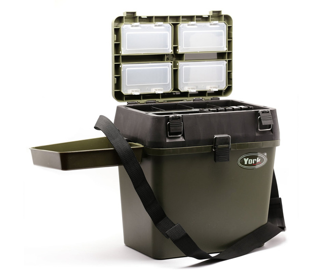 KUFER WĘDKARSKI + TACA BOCZNA I POJEMNIK YORK - PHS318-2