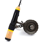 WĘDKA PODLODOWA Z KOŁOWROTKIEM KINETIC YELLOW ICE 48cm