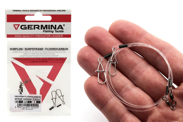 PRZYPONY Z FLUOROCARBONU GERMINA 30cm/12kg